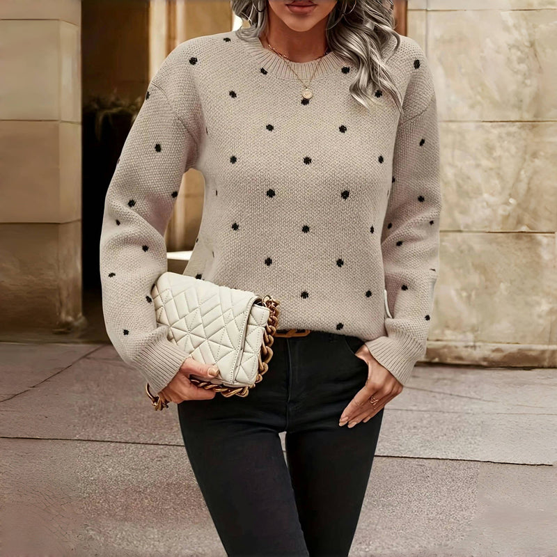 Nordiv™ | Polka Dot Knitted Sweater