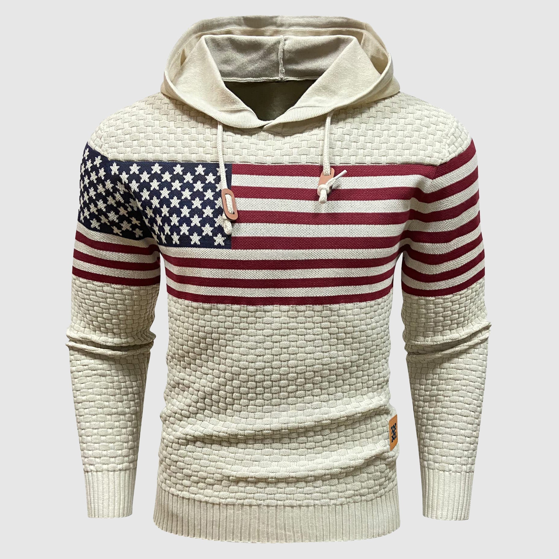 Alessandro Veneti Star & Stripe Pullover Hoodie