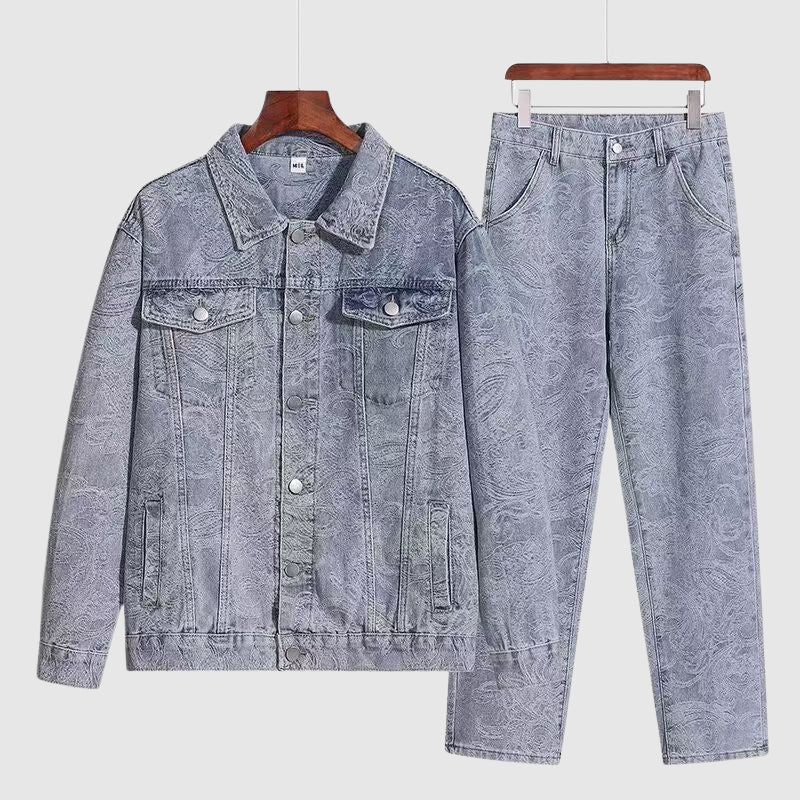 Alessandro Veneti Vintage Print Twin Set