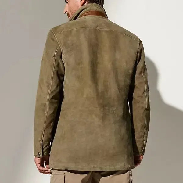 Alessandro Veneti Classic Suede Vintage Coat