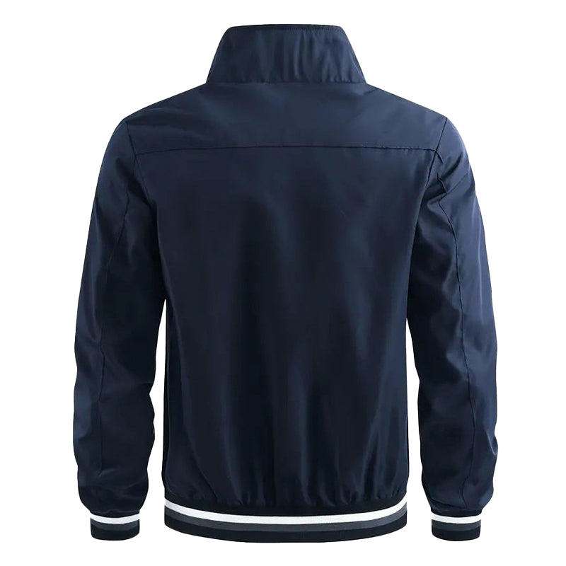 Men's Stand Collar Autumn Windbreaker Jacket