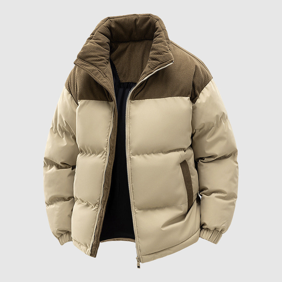 Men's Casual Winter Zip-Up Puffer Jacket