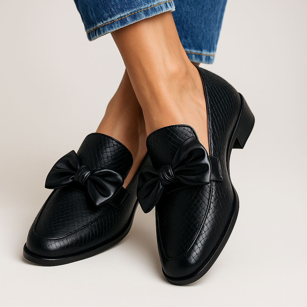 Chloe™ – Bow Loafers for Effortless Feminine Charm