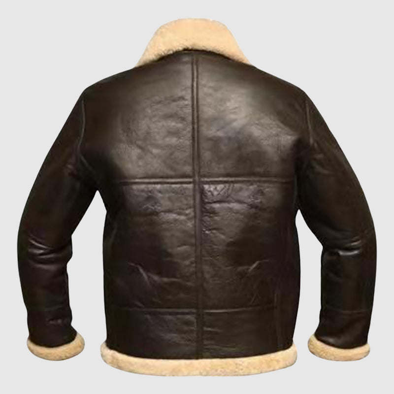 Men's Dark Brown PU Leather Jacket