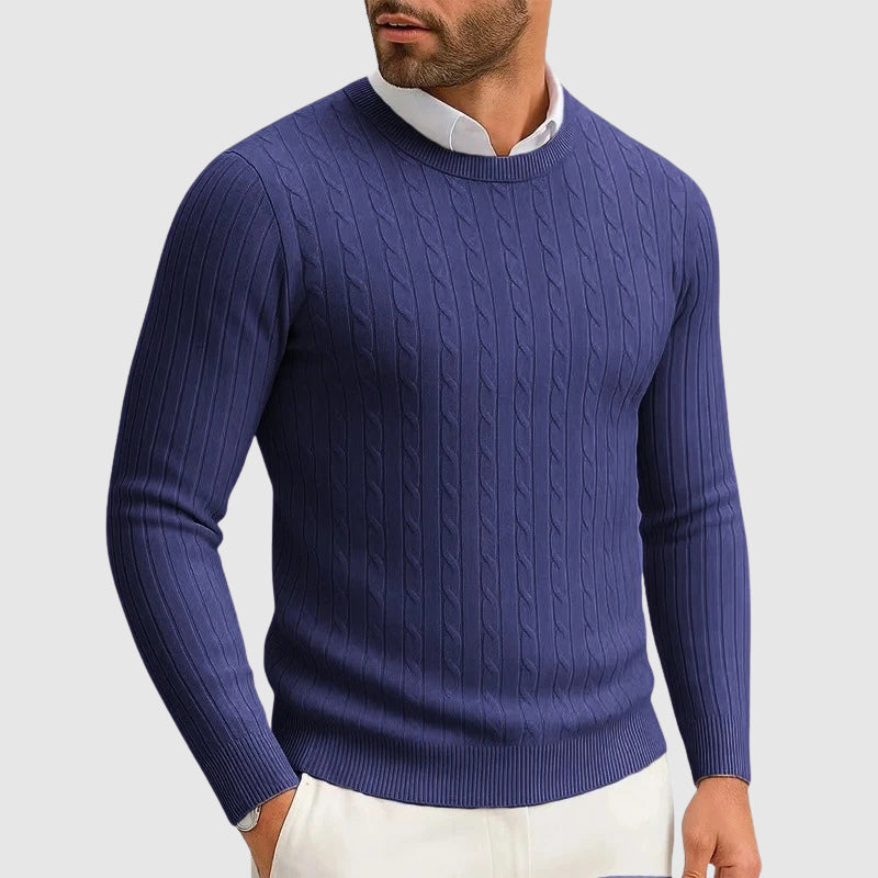 Nordiv™ |Classic Ribbed Cable Knit Sweater