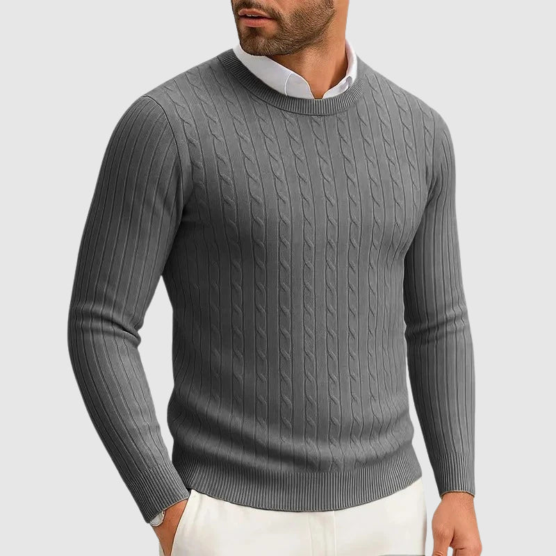 Nordiv™ |Classic Ribbed Cable Knit Sweater
