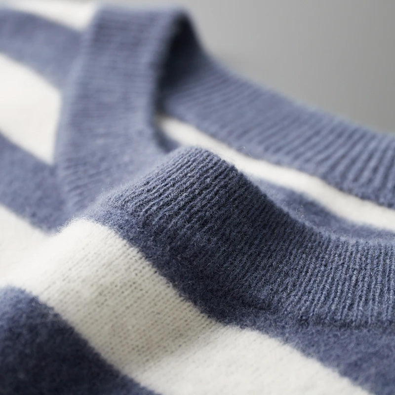 Striped Cashmere Sweater by François Blanchet