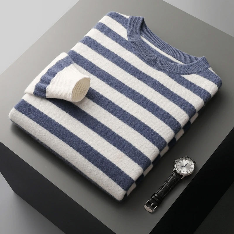 Striped Cashmere Sweater by François Blanchet