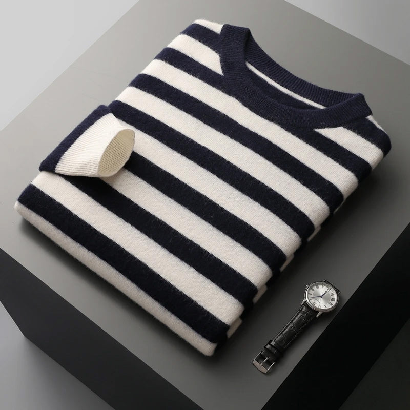 Striped Cashmere Sweater by François Blanchet