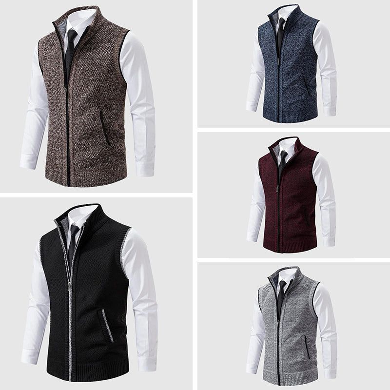 François Blanchet Zip-Front Sweater Vest
