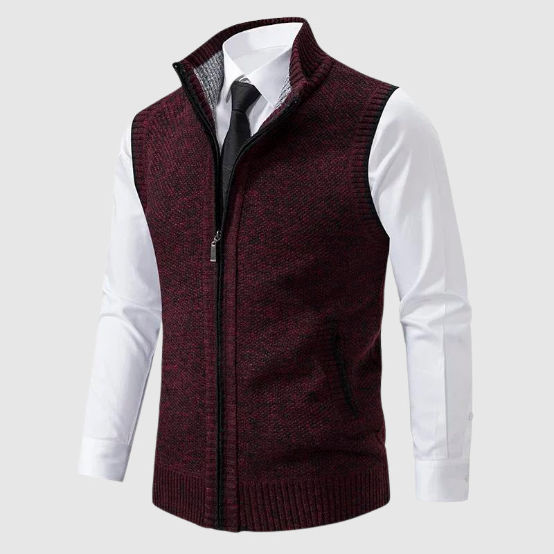 François Blanchet Zip-Front Sweater Vest