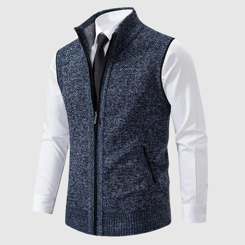 François Blanchet Zip-Front Sweater Vest
