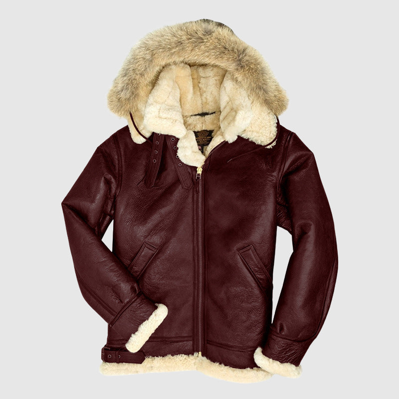 Pilot Jacket with Luxurious Highland Fur Lining