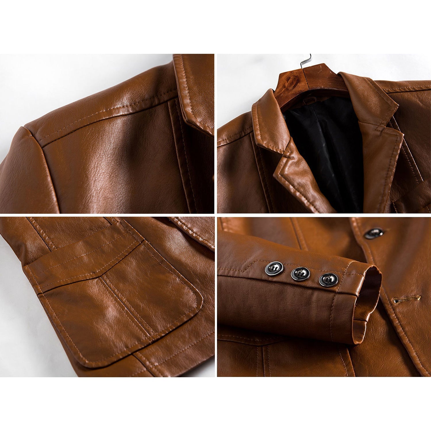 Lorenzo Vitali Genuine Leather Motorcycle Jacket