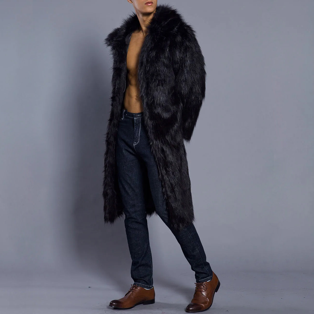 Lorenzo Vitali Luxurious Winter Fur Coat
