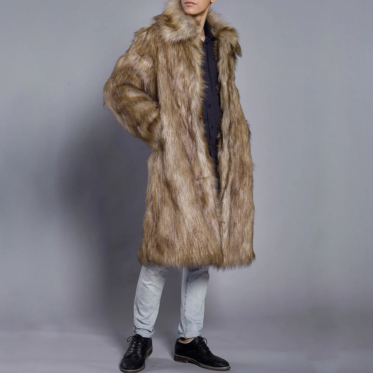 Lorenzo Vitali Luxurious Winter Fur Coat