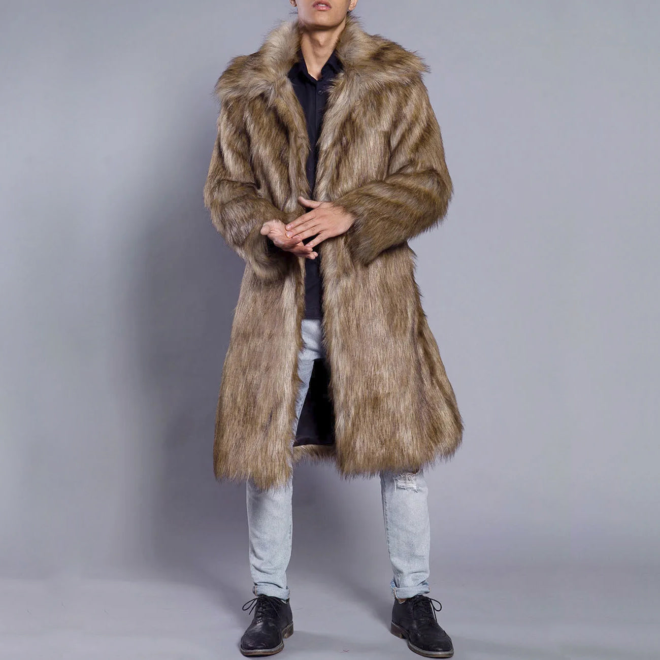 Lorenzo Vitali Luxurious Winter Fur Coat