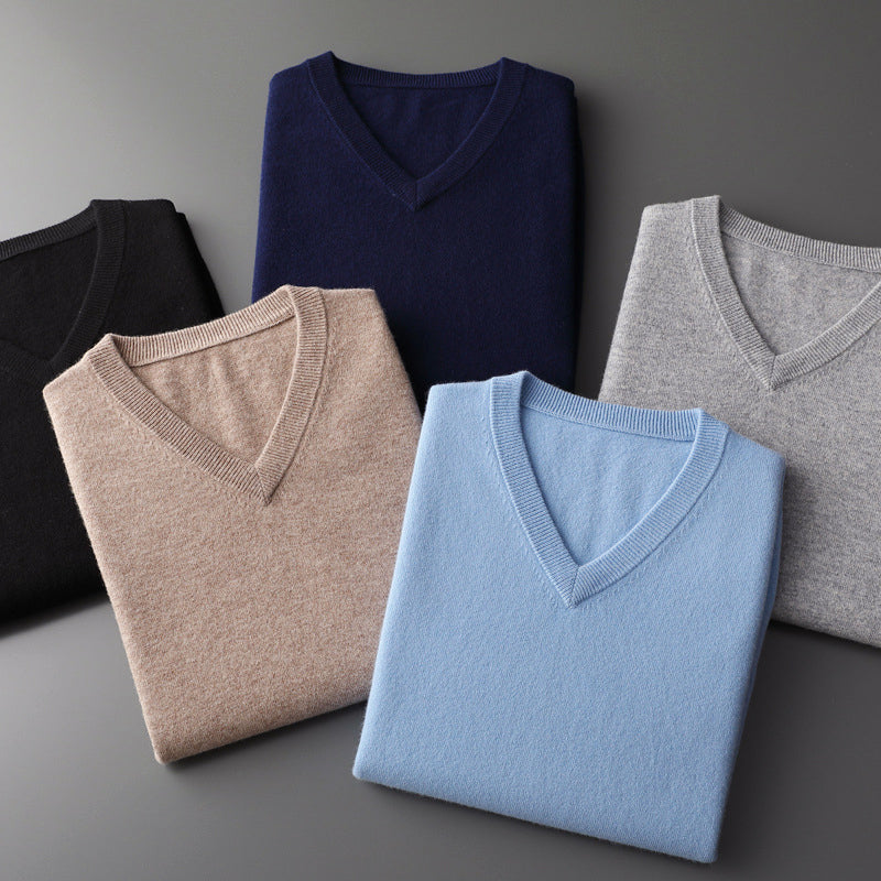 Nordiv™ | V-Neck Sweater in Wool Blend