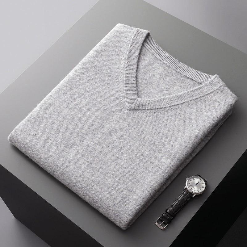Nordiv™ | V-Neck Sweater in Wool Blend