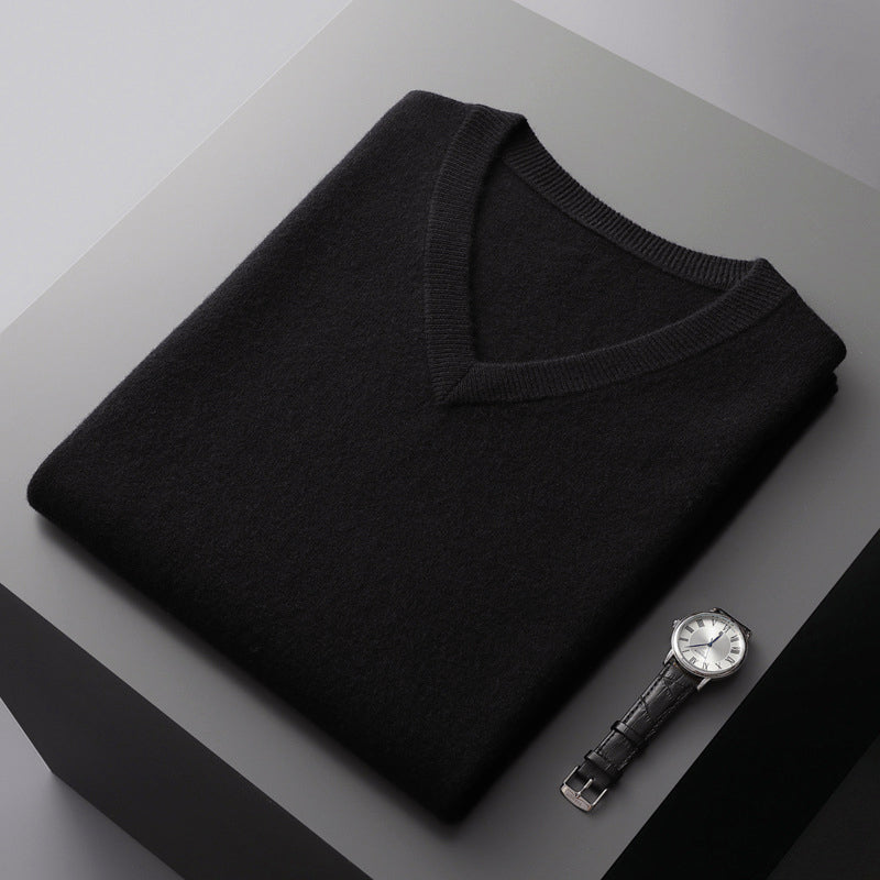 Nordiv™ | V-Neck Sweater in Wool Blend
