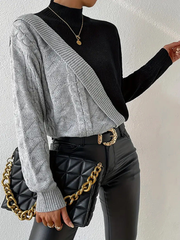 Talbot™ | Contrast Cable Knit Sweater