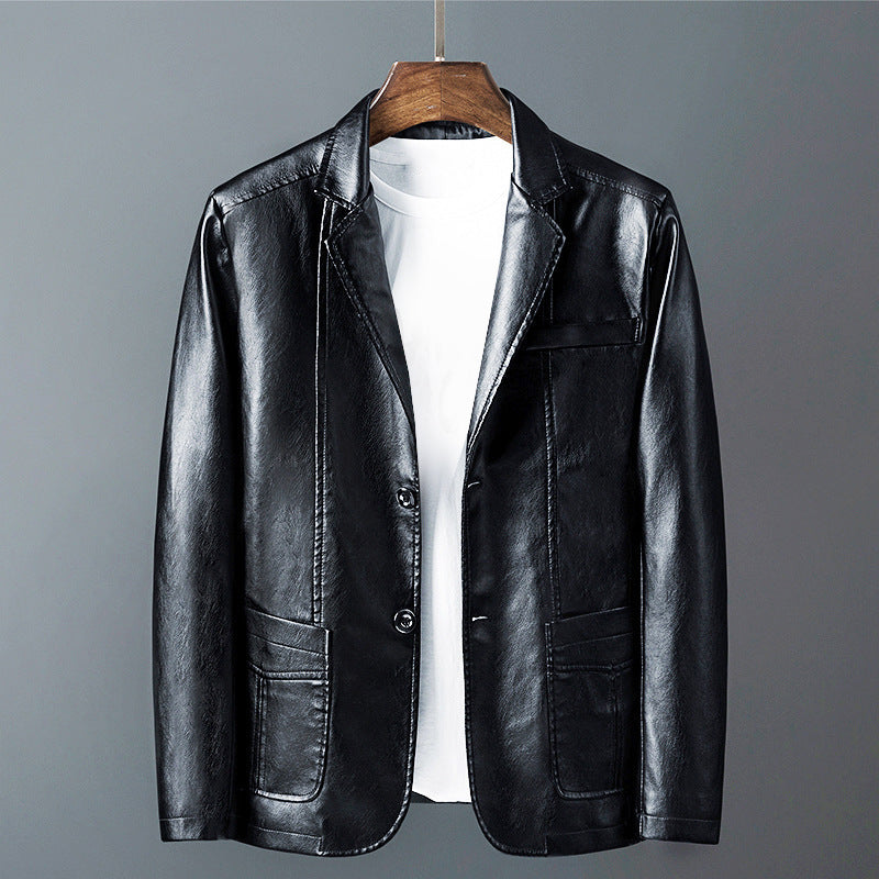 Roberto Russo Timeless Leather Jacket with Classic Cut