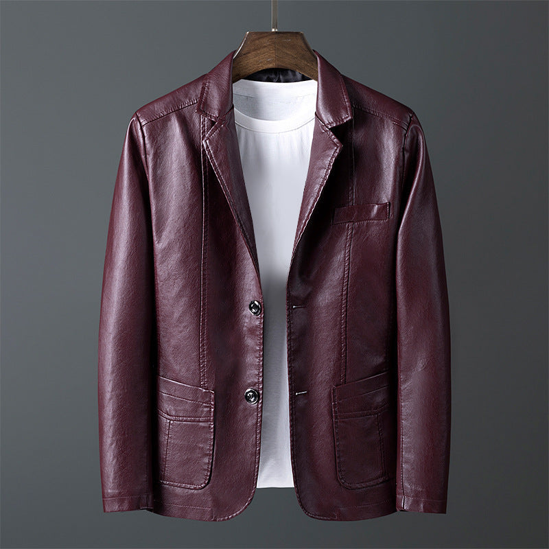 Roberto Russo Timeless Leather Jacket with Classic Cut