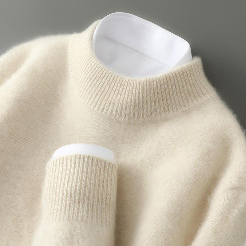 Nordiv™ | Cozy Cashmere Blend Mock Neck Sweater