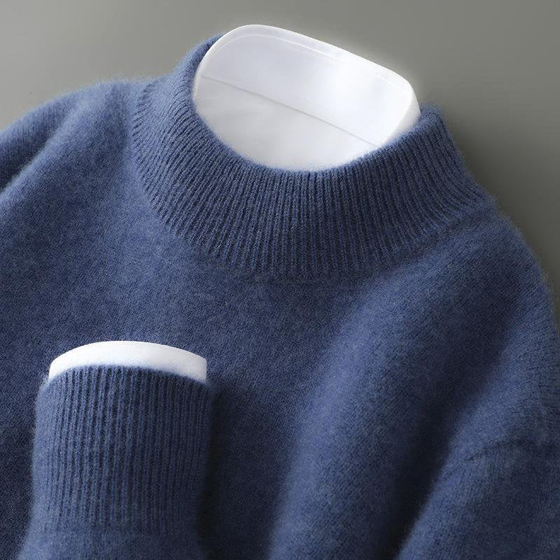 Nordiv™ | Cozy Cashmere Blend Mock Neck Sweater