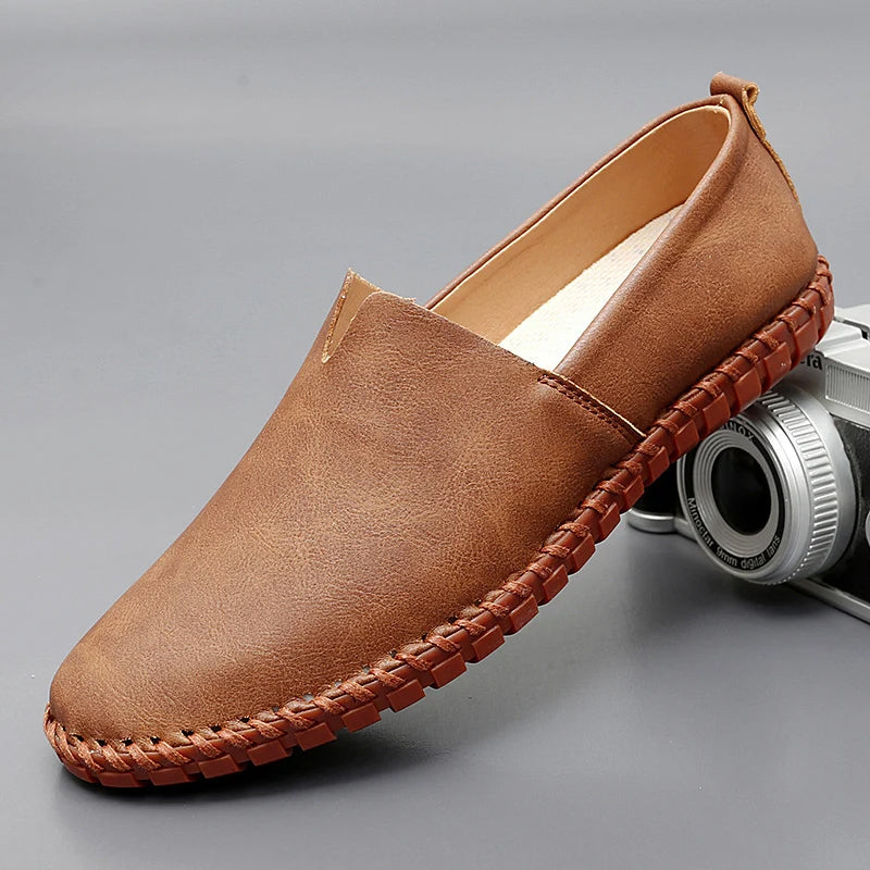 Nordiv™ | Santorini Leather Slip-On Shoes