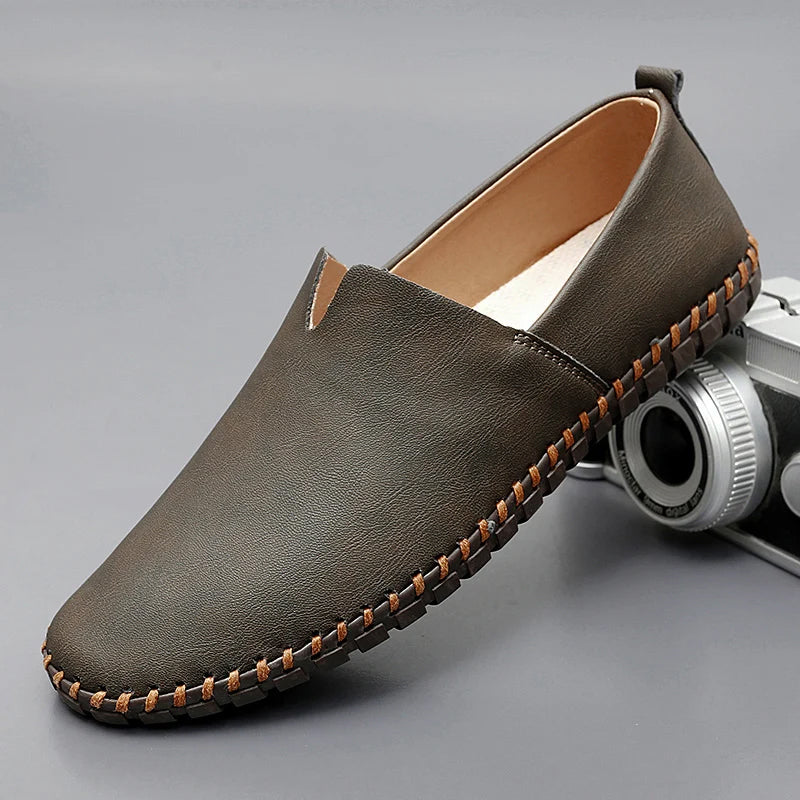 Nordiv™ | Santorini Leather Slip-On Shoes