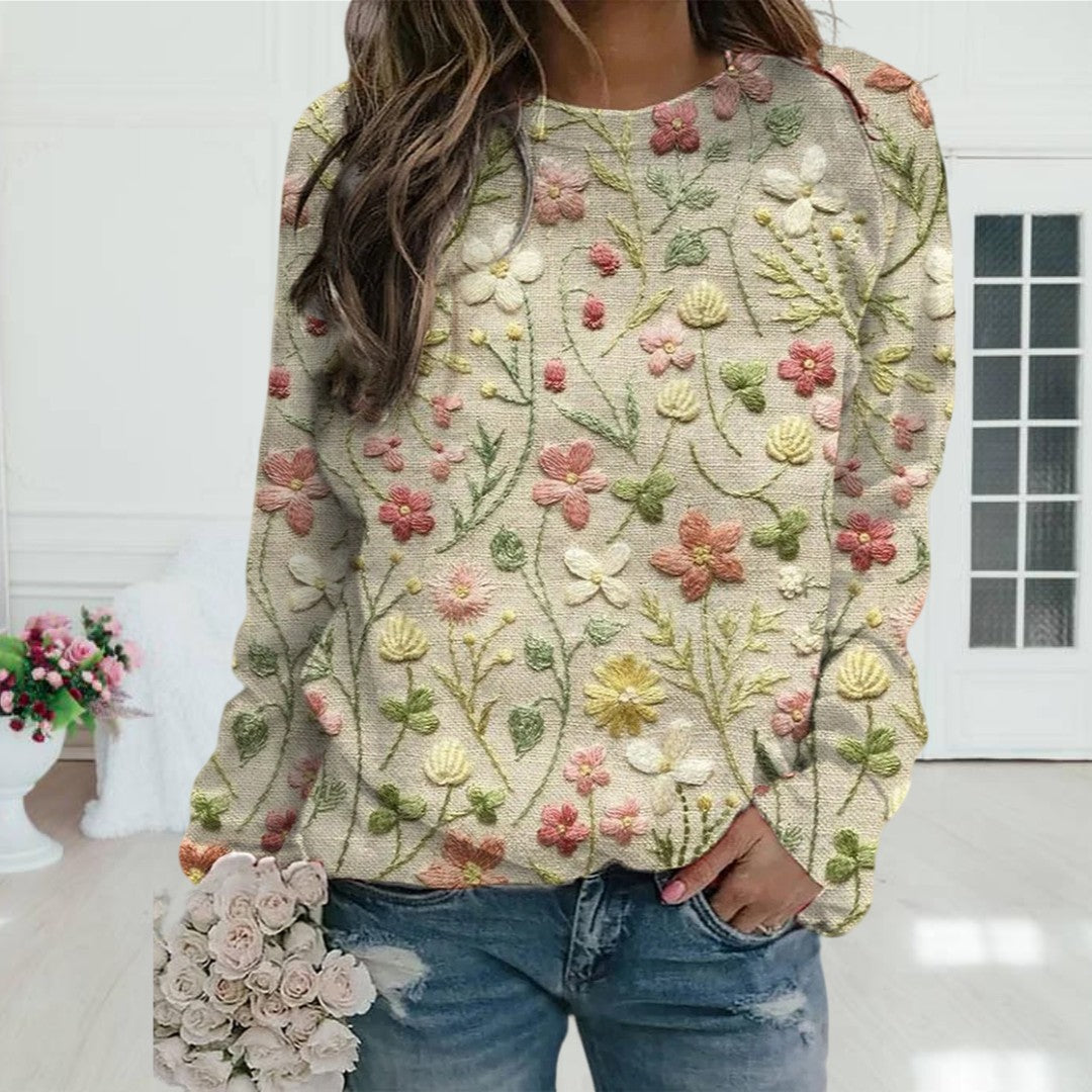 Nordiv™ | Floral Pattern Pullover for Women
