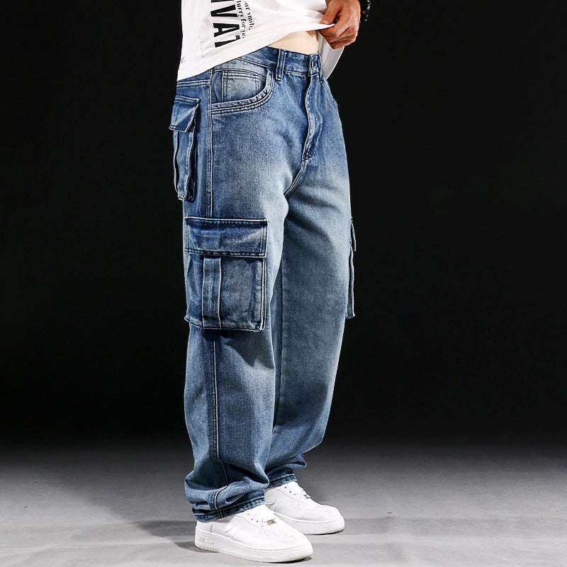 Nordiv™ | Urban Oversized Cargo Denim Pants