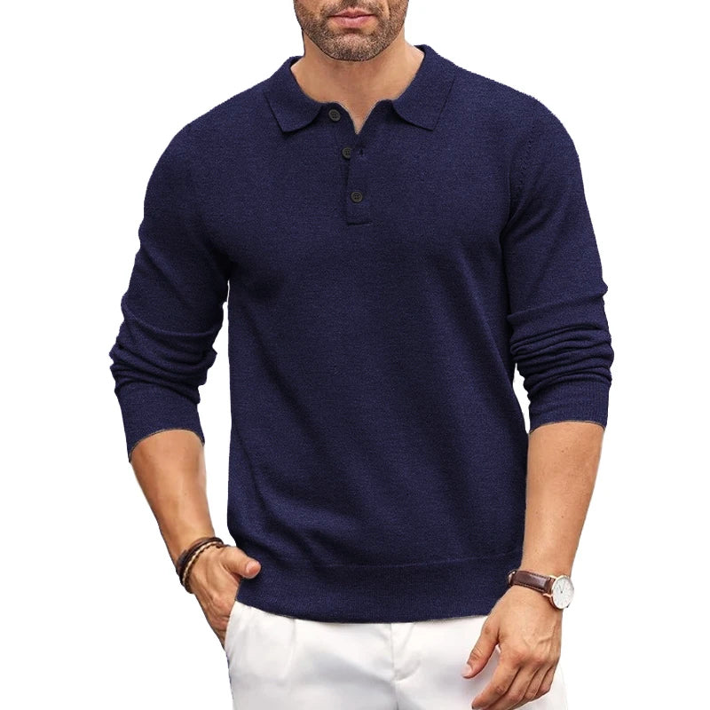Nordiv™ | Polo Collar Elegant Knit Sweater