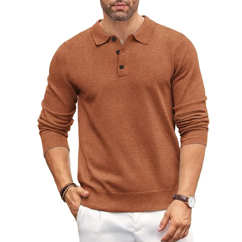 Nordiv™ | Polo Collar Elegant Knit Sweater