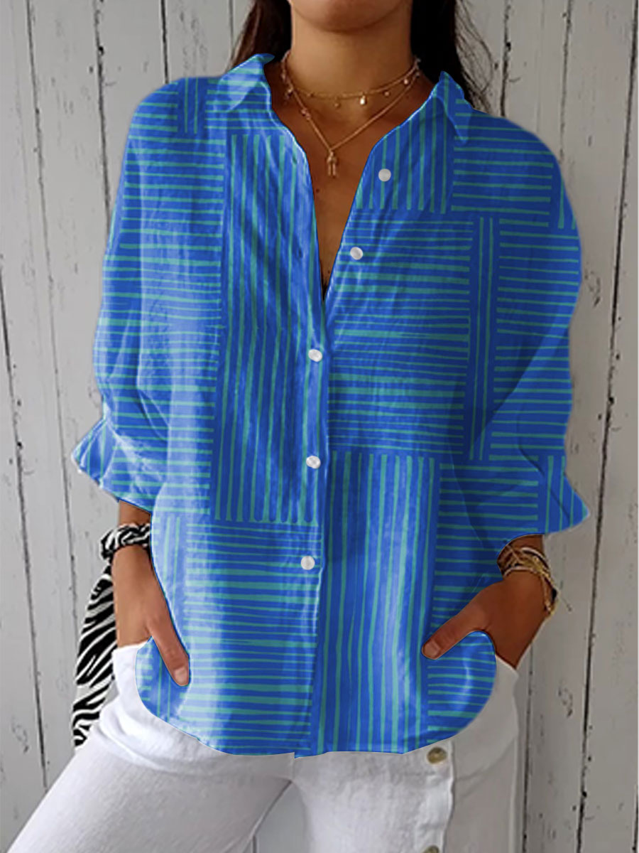 Talbot™ | Azure Stripe Blouse