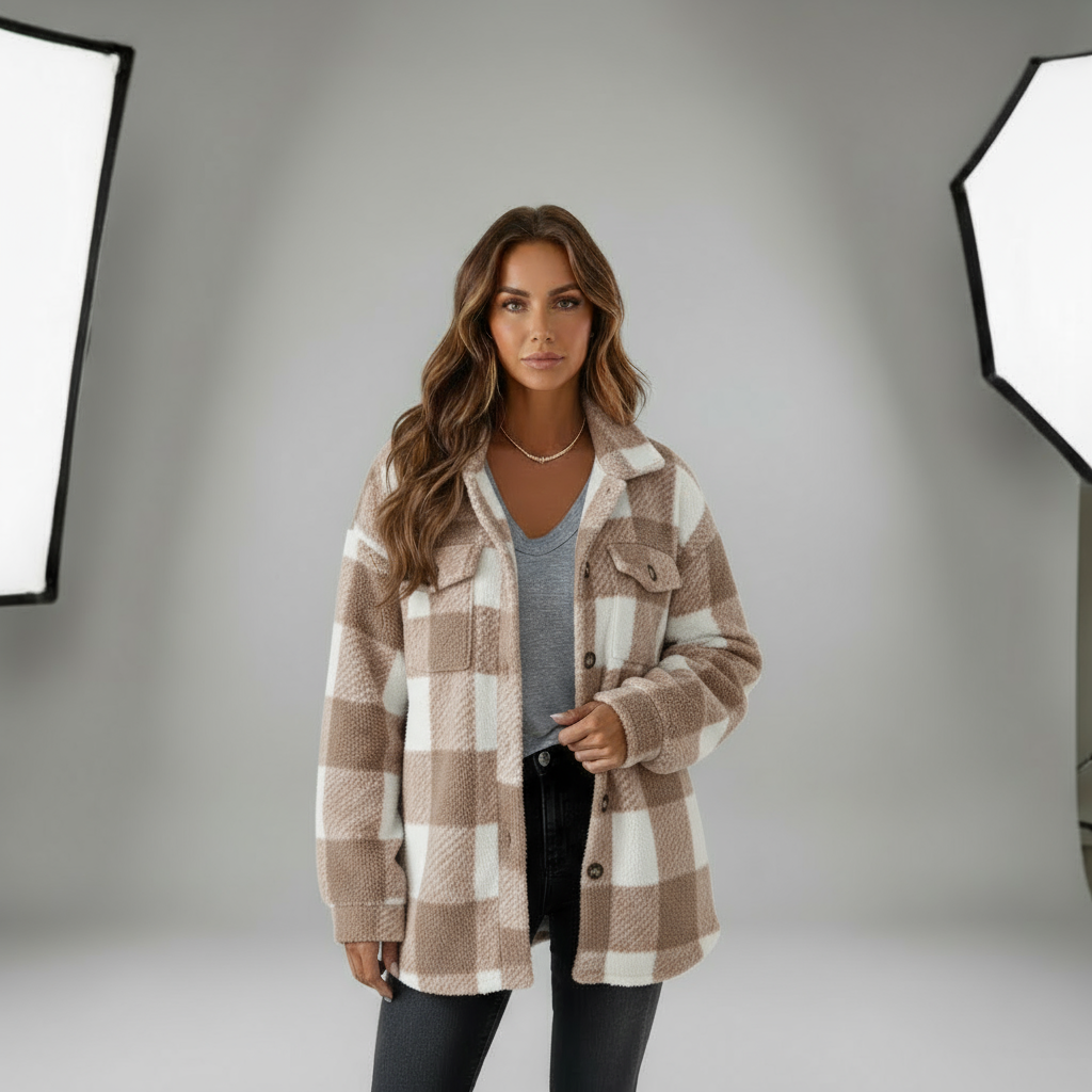 Talbot™ | Cozy Plaid Fleece Jacket