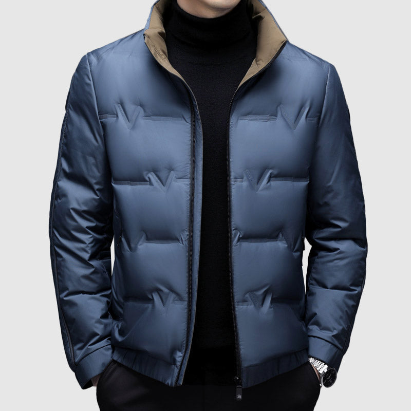 Men's Insulated Duck Down Winter Zip Jacket